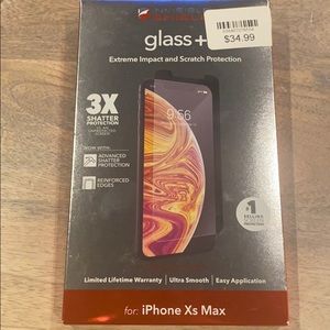 Invisible shield Glass + iPhone XS Max